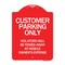 Signmission Customer Parking Violators Towed Away Vehicle Owners Expense Alum Sign, 24" L, 18" H, RW-1824-24202 A-DES-RW-1824-24202 - alternate 1